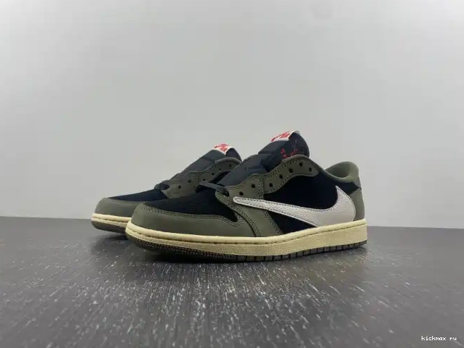 Cheap SCOTT TRAVIS DM7866-002 OG JORDAN OLIVE' 'BLACK SP AIR 1 X LOW 0505